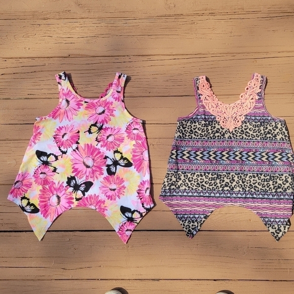 Faded Glory Other - 3/$15 Faded Glory Shark Bite Racerback Tanks…